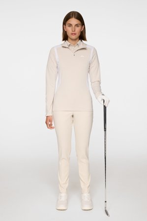J.Lindeberg - Mae Quarter Zip Mid Layer - Golf - Grey - Women - S