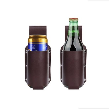 2 kpl Klassisia Olutkoteloita, PU-Nahka Olutkotelo Olutteline Vyö Juoma Vyötärölaukku, Cowboy-tyylinen Vyötärö Juomateline