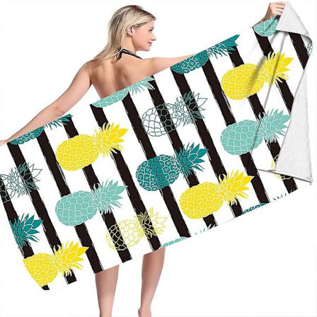 Mikrofiber Strandhåndklæde, Oversize Rejse Strandhåndklæder, Sandfrit Pool Og Svømmehåndklæder Hurtigtørrende
