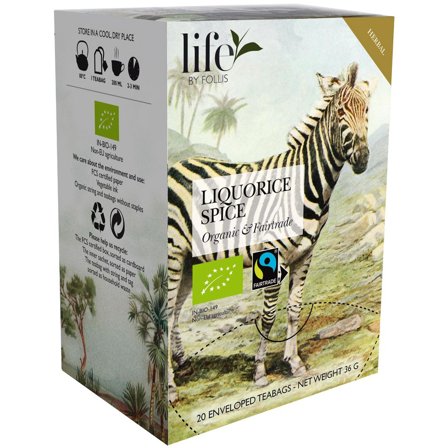 LIFE BY FOLLIS Te Lakrits kryddor 20/fp - Lyreco - Kök och servering - Kaffe och te - Te