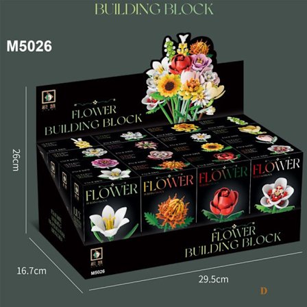 Bygg en Evig Bukett - Lila Rosebyggesett | Unik Gave og Hjemmedekorasjon