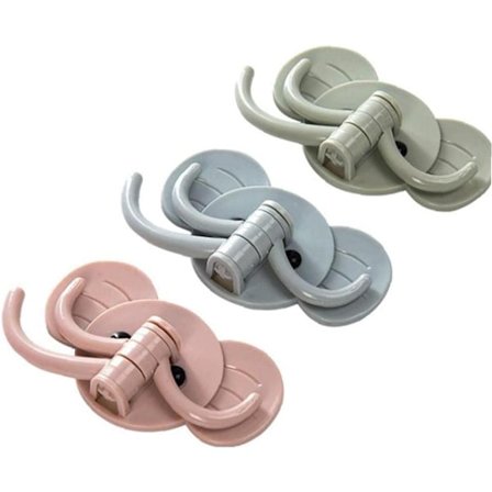 3 st söta elefanthakar i plast, nyckelhållare, väggmonterad hylla, dekorativ krok