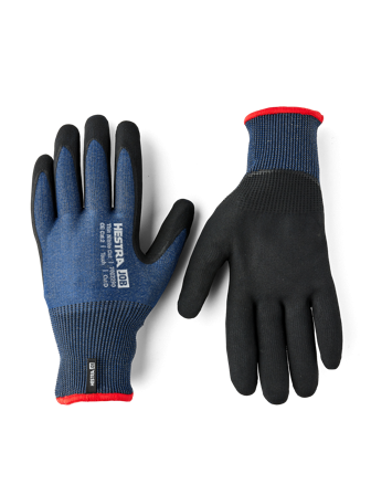 Hestra Job Thin Nitrile Cut Työkäsineet sininen/musta 10, Vaatteet
