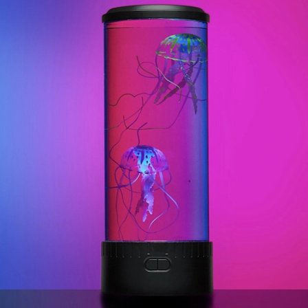 Led Jellyfish Lava Lampe Multicolor, Nattlys USB