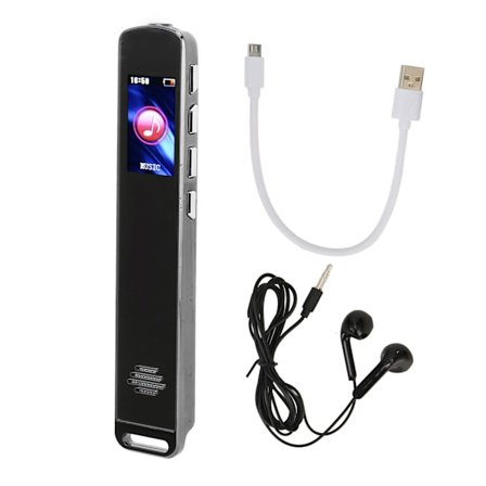 Röstaktiverad inspelare intelligent HD brusreducering röst till text MP3-spelare elektrisk bok mini diktafon 32 GB