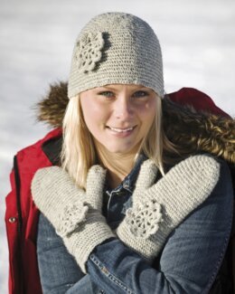 Hækleopskrift Pandebånd og vanter - Järbo