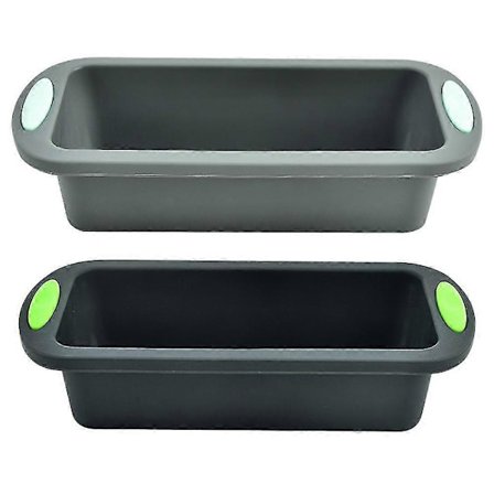 Silikoneform til Bagning af Brød, Farsbrød, Kage, Non-stick Genanvendelige Rektangelforme Med Let Gr