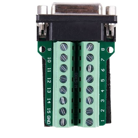 DB15, VGA D-SUB 15-stifts terminaladapter PCB breakout-kort