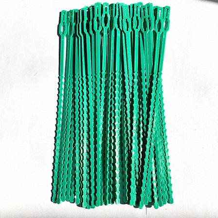 500 stk plantebånd justerbare hagebånd, plantebånd og støtte, hjelp til å støtte planter og busker, fleksible plastbånd (17 cm)