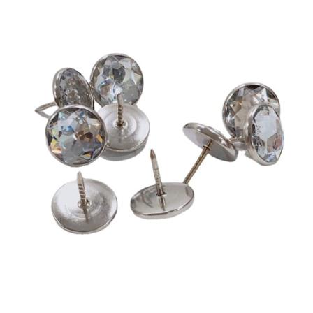 100 stk. 16 mm Dekorative Krystal Møbelknapper Diamant Krystal Polstring Knapper til Sofa Vægdækning og Andre Møbler