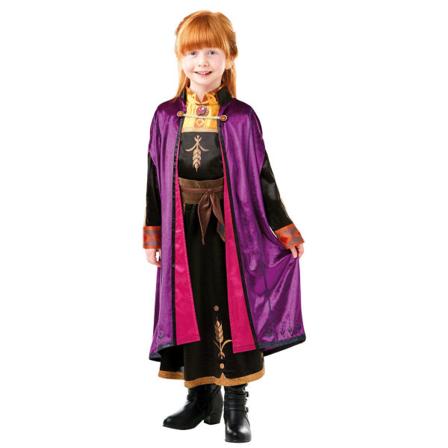 Frozen II anna kappe deluxe 110/116 cl (5-6 år) frost kjole