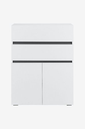 Loft24 - Baderomsskap Wisla Midi 2 dører/2 skuffer - Hvit - Baderomsmøbler - Fra Homeroom