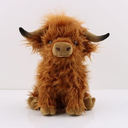 Highland Ko Plyschleksak, 27 cm/11 tum, Söt Highland Cattle Mjuk Plyschdocka, Ko Plyschkudde för Barn och Fans Julklapp