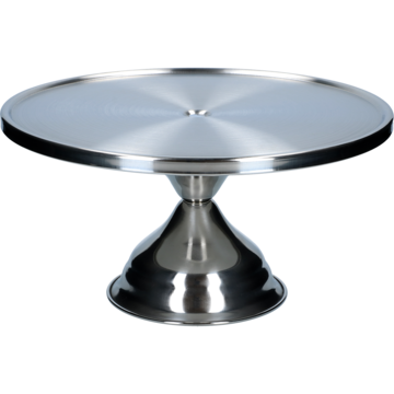 Kakefat på fot 32cm Rustfritt
