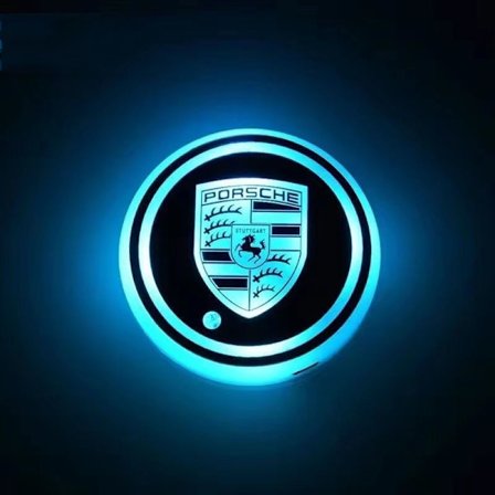 Billeder med LED-lys, fargerik, sklisikker, automatisk induksjon, dekorativt stemningslys - Porsche, fargerike modeller - enkeltpakning