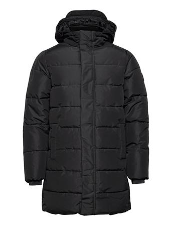 Onscarl Long Quilted Coat Otw Vuorillinen Takki Topattu Takki Musta ONLY & SONS