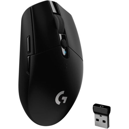 Logitech G305 LIGHTSPEED Langaton Pelihiiri, Hero 12K -sensori, 12 000 DPI, Kevyt, 6 Ohjelmoitavaa Painiketta, 250 Tunnnin Akunkesto, Musta