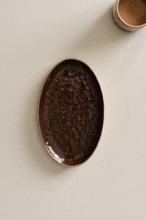 Jotex - Serveringsfat 29x18 Cm Mørk brun/beige - CARA - Kjøp Brett & serveringsfat hos Jotex