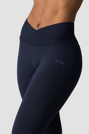 ICANIWILL - Ignite Seamless V-waist Tights Navy - Träningstights - Dam - Träningskläder från ICIW
