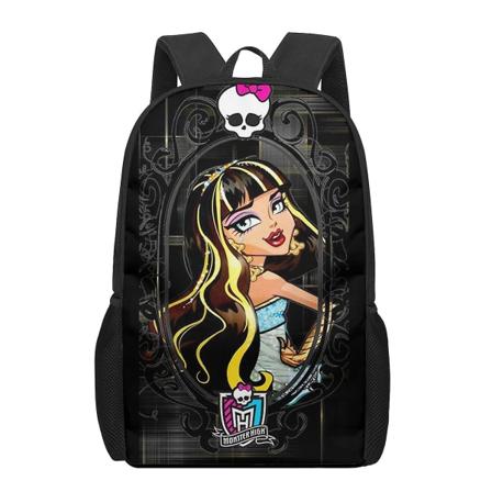 Monster High 3d-mönster skolväska för barn Flickor Pojkar Casual Bokväskor Barn Ryggsäck Pojkar Flickor Multifunktionella skolväskor 9