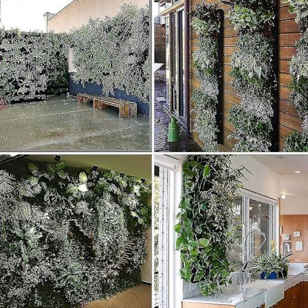 Væglommer til plantning med 7 lommer til dyrkning af planter, vertikal have, levende pose, haveartikler, poser