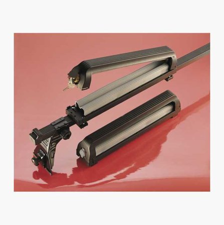 Biltema - Skiholder Låsbar - Universal, Anvendelig for To Par Ski, Plast med Gummiprofiler, For Bagasjebærer 43 x 32 mm