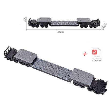 MOC City Creative Idea Tog Base Hjulvogn Byggeklodser Mursten Samlet DIY Legetøj til børn Julegaver