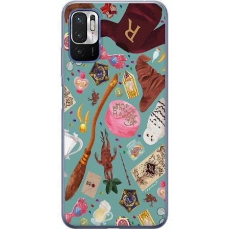 Yhteensopiva Puhelinkuori Xiaomi Xiaomi Redmi Note 10 5G Maaginen kuvaus velhon sauva, hatun ja mielikuvituksellisten esineiden kanssa leikkisässä s