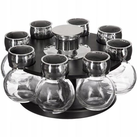 8x Maustepurkit Pyörivällä Telineellä