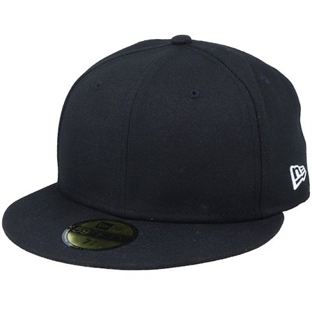 New Era - Zwart fitted Cap - Essential 59Fifty Black Fitted @ Hatstore