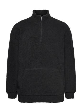 Onsremy Teddy 1/4 Zip Sweat Sweatshirts & Hoodies Fleeces & Midlayers Sort ONLY & SONS