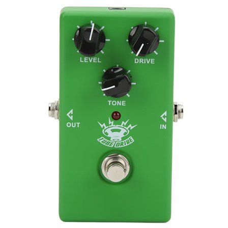 Guitar Effekt Pedal RØR OVERDRIVE Analog Overdrive Enkelt Instrument Tilbehør Grøn