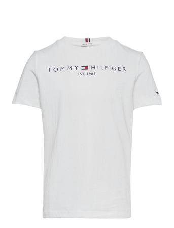 Essential Tee S/S T-shirts Short-sleeved Vit Tommy Hilfiger