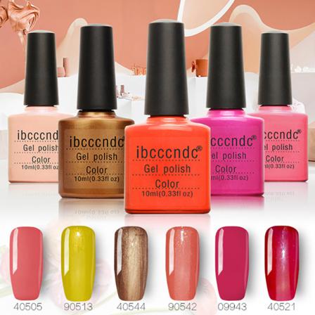 Sexfärgs Nagellackslim Nagelfärgslim Fototerapilim