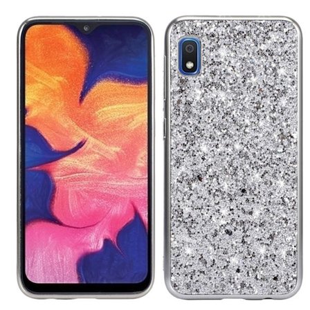 Skal för Samsung A52/4G/5G Silver Glitter faner anti-fall hårt skal Koreansk