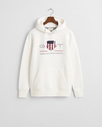 GANT Herren Hoodie (S) Weiß