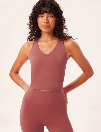 Girlfriend Collective Float Zoe Tank, Cross-Back - Red - L