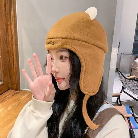 Høreværn Hue Strikket Hue BRUN