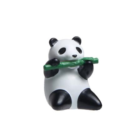1 stk Panda som spiser bambus, magnetisk kjøleskapsmagnet i harpiks