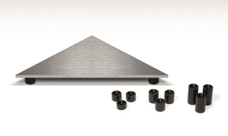 Unidrain HighLine Corner Panel 15 mm, med ramme, Innendørsavløp