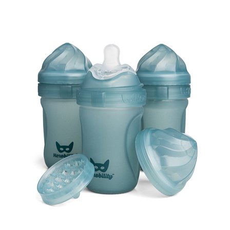 Herobility Nappflaskor Blå 220 ml 3 pack