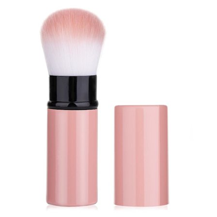 Retractable Makeup Brush, Travel Blush Brush With Cover