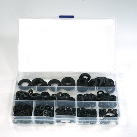 580stk Flate skiver Skiver for skruer Skiver Sortiment