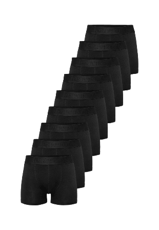 Resteröds Bambu, Boxer "gunnar", 9-pack, Svart Kalsonger Herr S