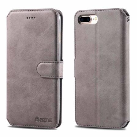 iPhone 7 Plus - Professionelt Yazunshi Wallet Cover Grå
