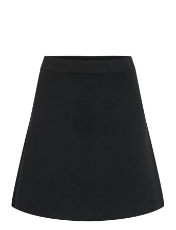 Visway Short A-Line Knit Skirt Black Vila