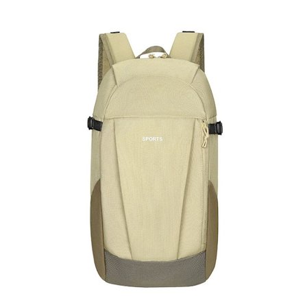 Stor fritidsrygsæk til rejser, vandrerygsæk, Beige Guld