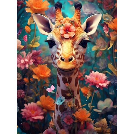 30x40cm 5D Diamant Maleri DIY Dyr Landskab Fuld Diamant Sticker - DW822