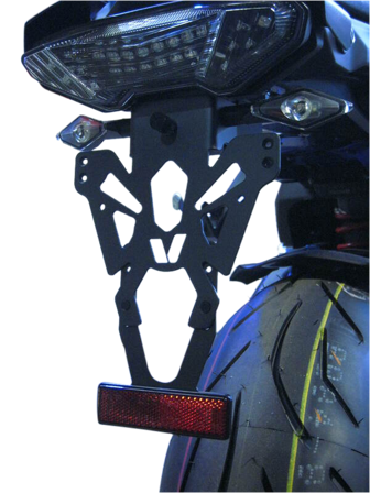 Kennzeichenhalter V-Parts Schwarz - Yamaha MT-09 Street Rally 2014-2016