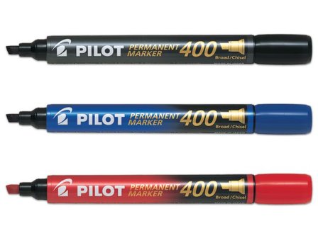 Pilot Märkpenna sned SCA 400 1,5-4mm svart - Lyreco - Kontorsmaterial - Pennor - Märkpennor - Skuren spets